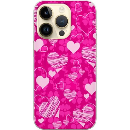Kompatibel Mobilcover til Apple Apple iPhone 15 Pro PopHjerteMønster