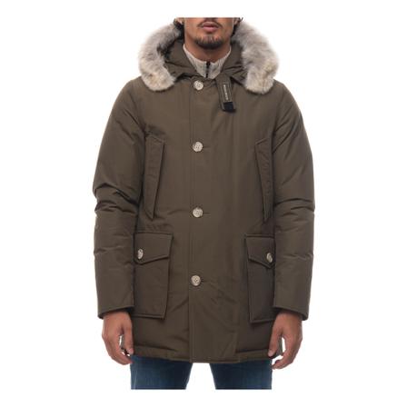 Woolrich, Brązowy Artic Detachable FUR Parka hooded jacket Brązowy, Mężczyzna, Rozmiar: XS