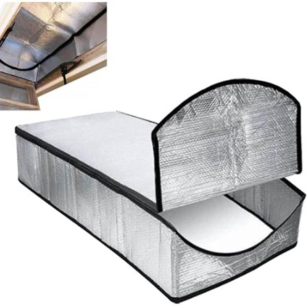 Loft Isolationsdæksel 138 * 63.5 * 28cm Trappeisoleringstæppe Loft Brandhæmmende Isoleret Telt Med Lynlås