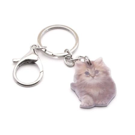 Enkel Nyckelring - Flera Motiv Katt
