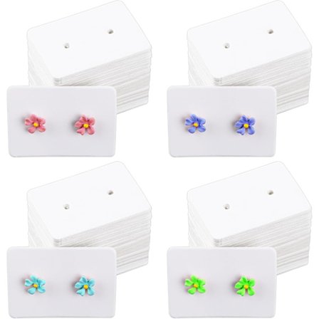 200 Stykker Øreringe Smykker Display Kort Vedhæng Armbånd Display Kort Øreringe Holder Smykker Display til Armbånd Vedhæng Smykker Tilbehør 3,5 x