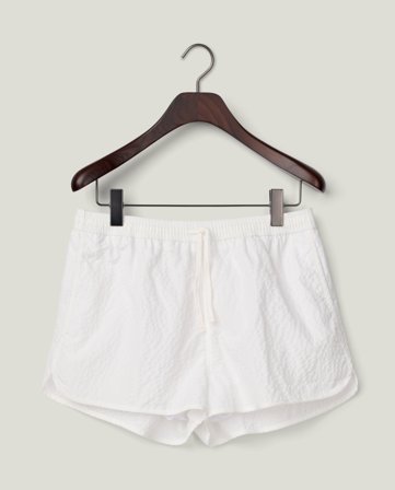Lexington Badeshorts i bæk og bølge-stof, hvide