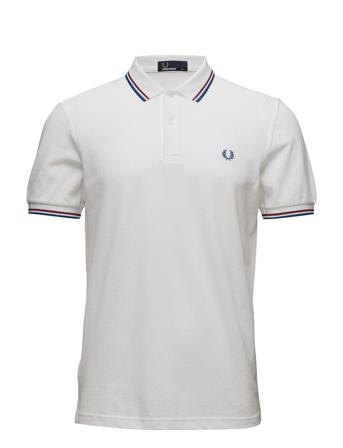 Twin Tipped Fp Shirt Polos Short-sleeved Valkoinen Fred Perry