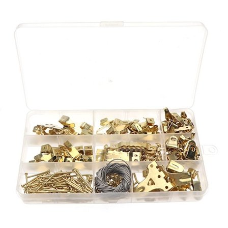 250 Stk Bildehengere Bildehengersett Rammekroker