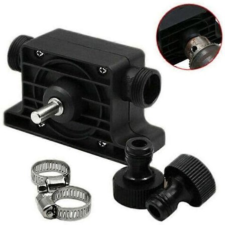 Pumpe for elektrisk drill fra Gardena: stabil peristaltisk pumpe for pumping av vann, egnet for alle elektriske driller le noir