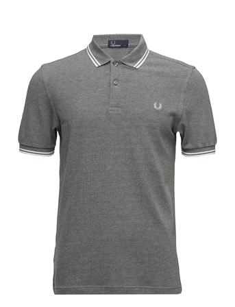 Twin Tipped Fp Shirt Polos Short-sleeved Harmaa Fred Perry