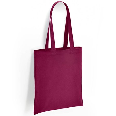 Brand Lab Bomullslånghandtag 10L Tote Bag One Size Burgundy