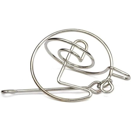 Pusselkonst. Saturnus Rings - Metallpussel - Svårighet 4/6 Extrem - Trådpussel - Resenärssamling