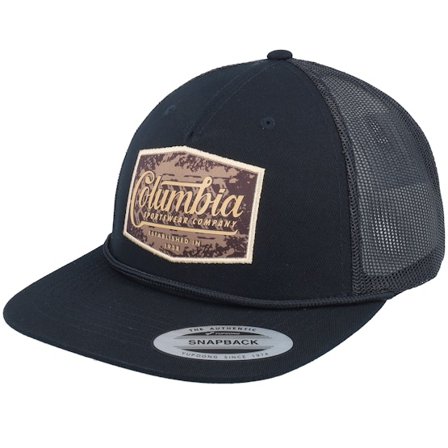 Columbia - Black - trucker - Cap - Flat Brim Black Landroam Trucker - Hatstore