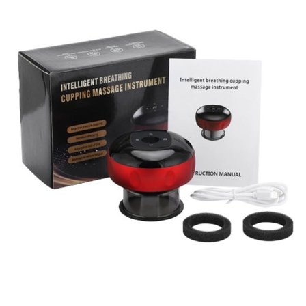 Intelligent Vacuum Cupping Massasje Enhet Elektrisk Oppvarming Skraping Sugekopper
