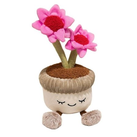 Jellycats drivhusformede echinacea-plysjleketøy er mykt og komfortabelt.