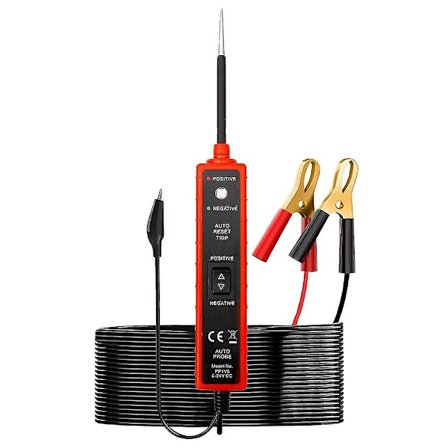 Em285 6-24v Bil Elektrisk Krets Test Penna Spänningstestare Strömprob Fordonsverktyg (svart röd)
