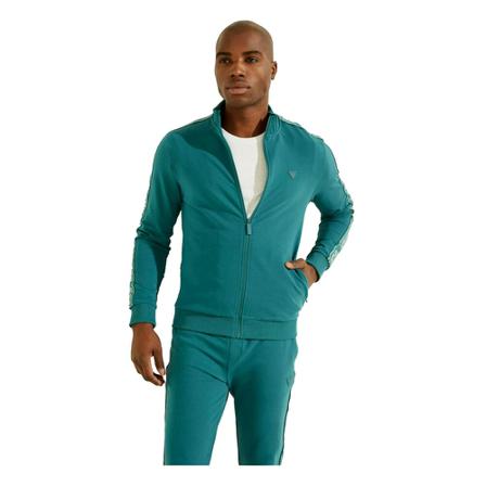 Guess, Zip-throughs Groen, Heren, Maat:L