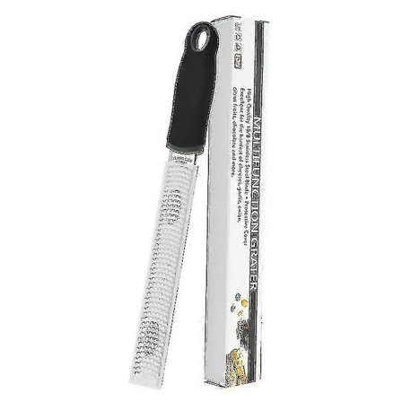 Microplane Zester -raastin mustana sitruksille, parmesaanille, inkiväärille, suklaalle ja muskottipähkinälle hienolla terällä - XF29-{Fyn1197}