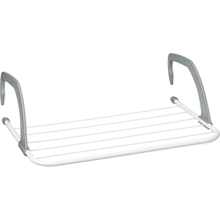 Torkställ för kläder - Hängande ställ för radiator och balkong, Liten storlek, 3m Stor torkkapacitet, Vit, 50cm Längd