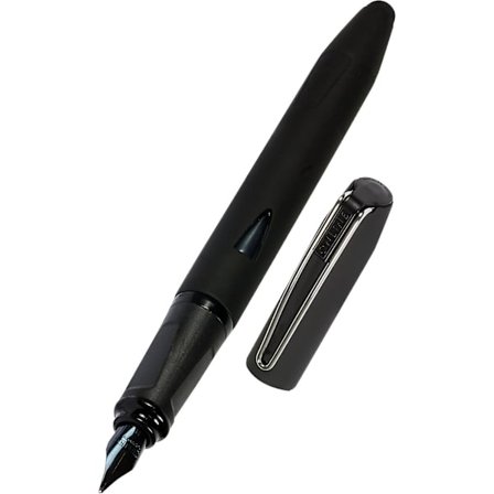 Fountain Pen Switch Plus, bläckpatron reservoarpenna & pekstift, solid iridium spets storlek medium, stylus spets för surfplattor & smartphones