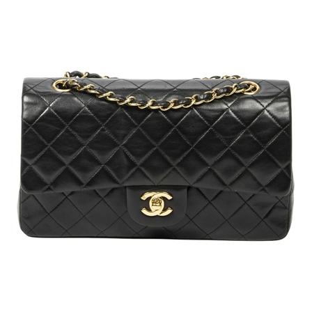 Chanel Vintage Pre-owned Shoulder Väska svart, Dam Vintage Väskor, Dam, Storlek: ONE SIZE