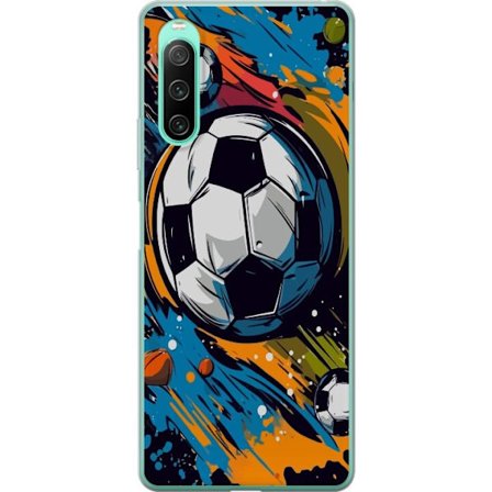 Mobilskal till Sony Xperia 10 IV med Fotbollar