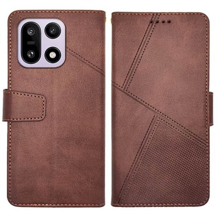 IDEWEI OnePlus 15 5G Plånboksfodral Calf Texture Konstläder - Brun