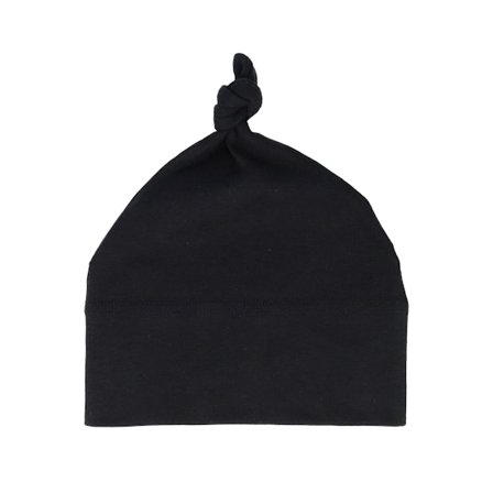 Kinder Babybugz - Schwarz traditionalbeanie Mütze - Kinder Black Baby One-knot Beanie @ Hatstore