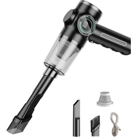 Højtydende Mini Bil Støvsuger Stor Batteri Display Skærm Trådløs Håndholdt Støvsuger til Dyb Rengøring