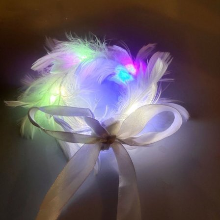 Hehkuva LED-seppeleen valaiseva pääpanta I I