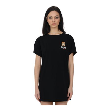 Moschino, Dress Czarny, Kobieta, Rozmiar: L