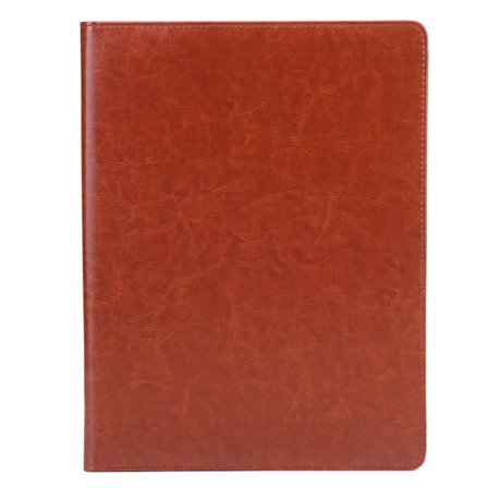 Monitoiminen A4 PU-liiketoiminta-asiakirjakansiojärjestäjäkotelo korttipaikoilla, ruskea