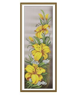 Broderipakke Bilde Gule Blomster - Nova Sloboda