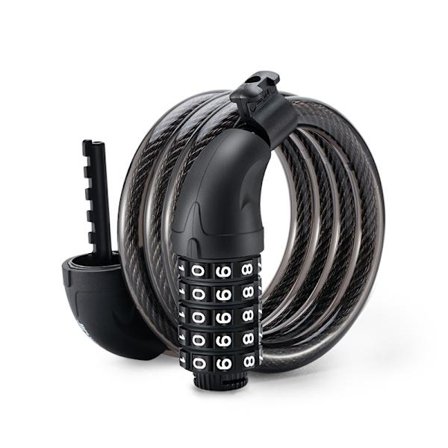 Raskaan työkäyttöön tarkoitettu pyörän lukko (Kilda Combi) - 4-pyöräinen yhdistelmäkaapeli