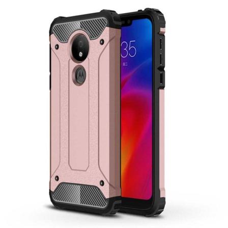 Armour Guard Motorola Moto G7 Power cover - Rødguld Pink