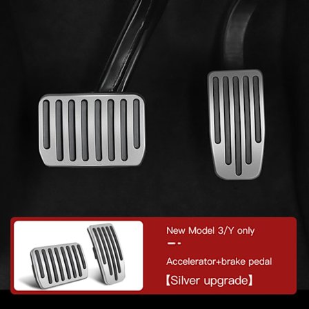 För Tesla Model 3 Model Y Fotpedal Bränslebromspedal Stödpedalbelägg