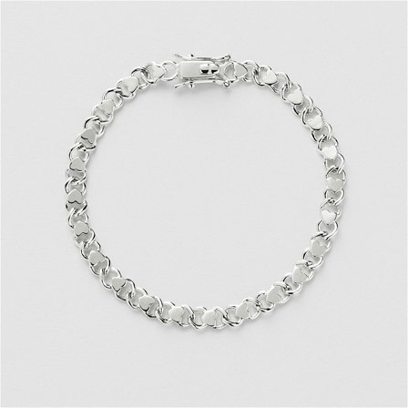 Heart Chain Armbånd - STERLINGSØLV
