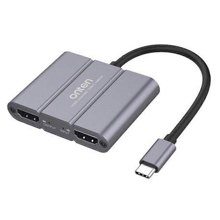 ONTEN UC316 Type-C til Dual HDMI Video Capture Card Audio Input Output Adapter