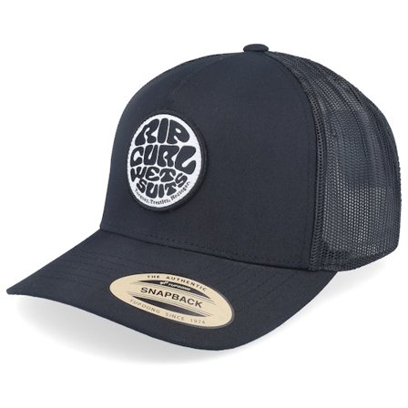 Rip Curl - Schwarz trucker Cap - Wetsuit Icon Black Trucker @ Hatstore