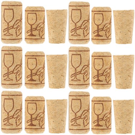 60 stk. Rødvinspropper Flaskeproppe Erstatning Flaske Mønstrede Propper