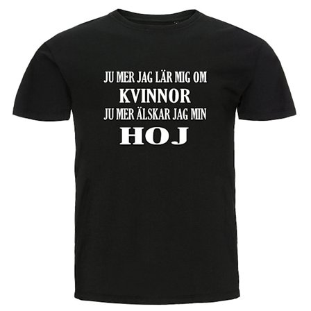 T-shirt - Ju mer jag lär mig om kvinnor