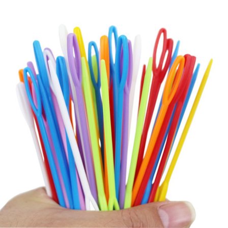 Trubbiga Nålar i Plast, 50-pack