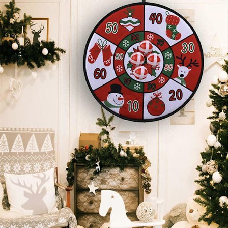 Tomte Leketøy Dartskive Barn Dartskive Sett Innendørs Kaste Flygende Tag Selvklebende Ball Leketøy Gaver Til Familie Barn Og Venn CC