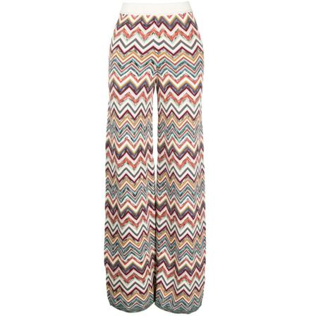 Missoni, Wide Trousers Rood, Dames, Maat:XS