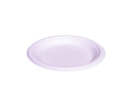 Tallrik Bagasse BIO 15,5cm 50/fp - Lyreco - Kök och servering - Engångsartiklar - Tallrikar - Eco
