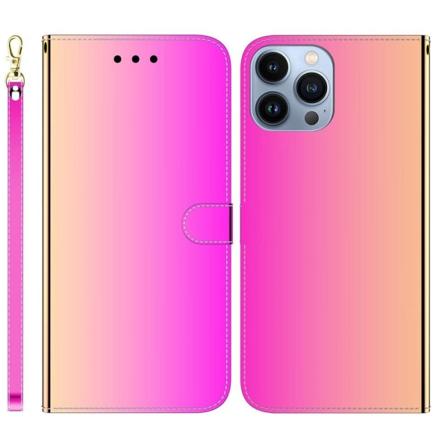 Mirror iPhone 14 Pro fodral - Rosa Rosa
