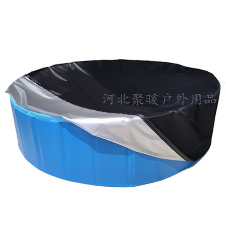 Rund poolskydd pool solskydd, 160*30cm(Svart)