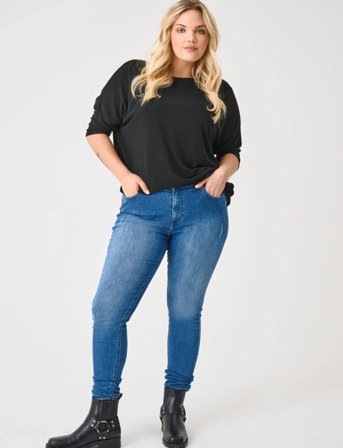 ONLY Carmakoma Carwilly Reg Skinny Jeans Dnm Tai - Blue - 54 x 30