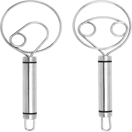 2 stk. æggepisker, manuel multifunktionsmixer, enkelt- og dobbeltringmixer, mel-ægblander til madlavning, bagning