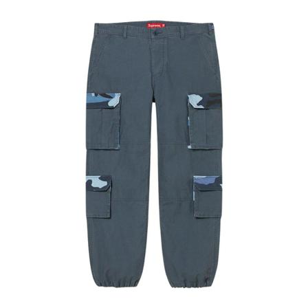 Supreme, Cropped Trousers Blauw, Heren, Maat:W34