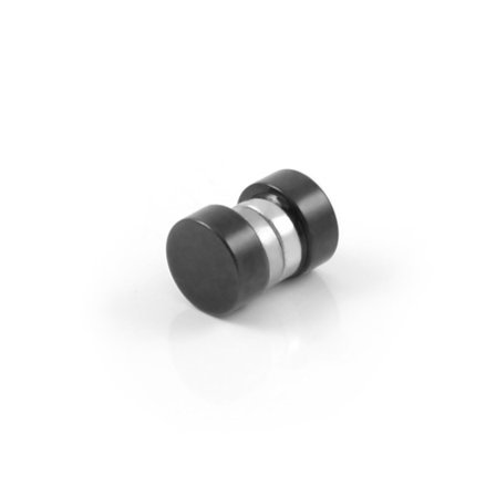 Cercel magnetic 6 mm negru pentru bărbați - Cercei magnetici