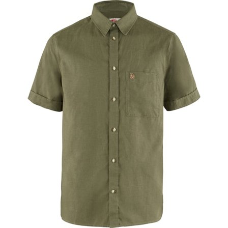 Fjällräven Men's Övik Travel Shirt in Green | Size: 2XL, Hemp