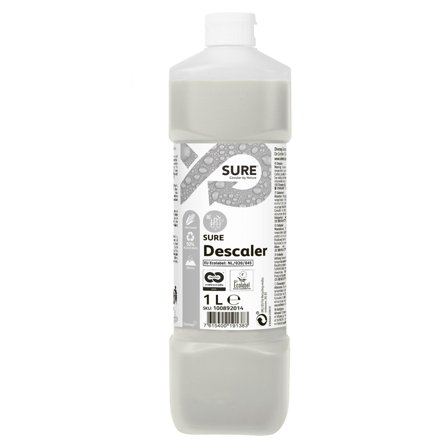 SURE Avkalkningsmedel, växtbaserad och 100% nedbrytbar 1L - Lyreco - Städ och hygien - Rengöringsmedel - Sanitetsrent