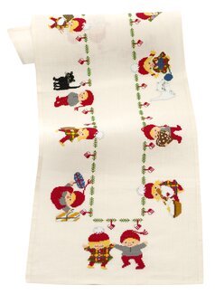 Broderikit Löpare Tomtenissar Linne